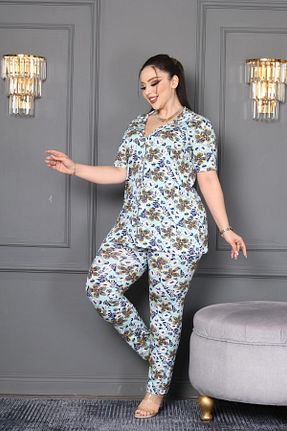 ست لباس راحتی آبی زنانه Mix şuranur - کد 887888367
