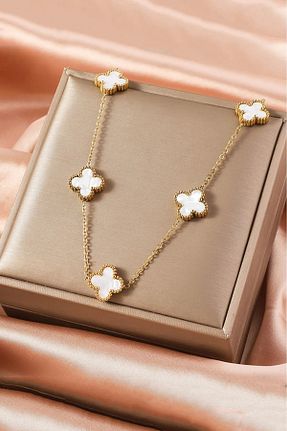 ست جواهر سفید زنانه استیل ضد زنگ ANGELSS JEWELLERY - کد 887889516