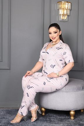 ست لباس راحتی صورتی زنانه Mix şuranur - کد 888302788