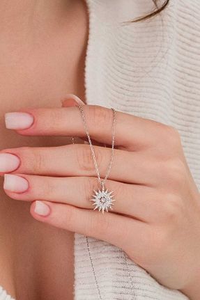گردنبند نقره طوسی زنانه 925 عیار bs begisilver - کد 887901107