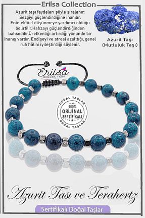 دستبند جواهر آبی زنانه سنگ طبیعی Erilsa - کد 880937602