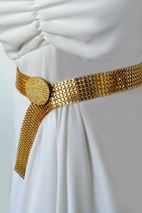 کمربند طلائی زنانه Hayalperest boncuk - کد 887939020