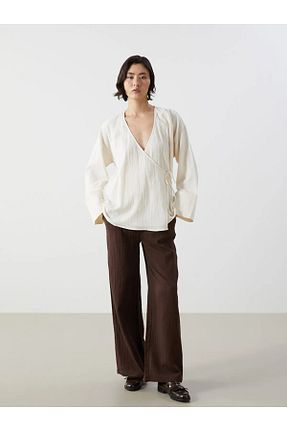 شلوار قهوه ای زنانه ویسکون LC Waikiki - کد 887965851