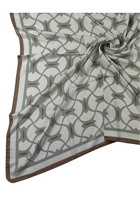روسری بژ کرپ mim eşarp - کد 887993901