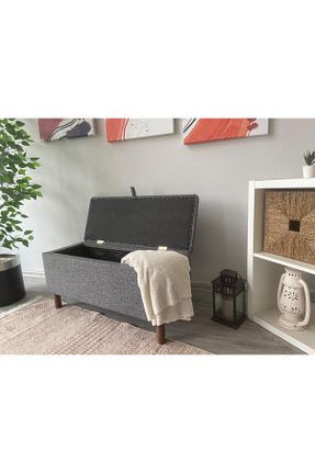 پوف و نیمکت طوسی 35 x 90 argedemo - کد 887998006