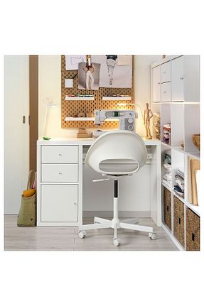 میز تحریر سفید 77 سانتی متر IKEA - کد 879423390