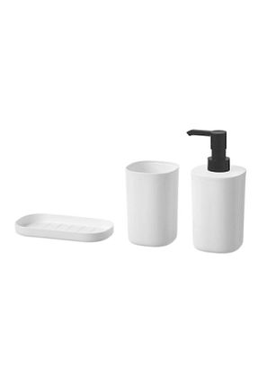 ست حمام سفید پلاستیک IKEA - کد 117140390