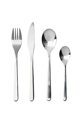 قاشق و چنگال و کارد طوسی 6 نفره IKEA - کد 839896723