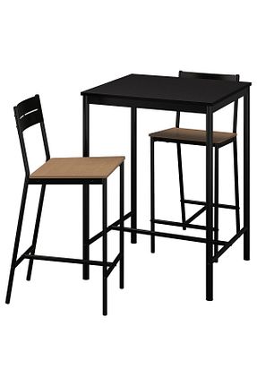 ست میز ناهارخوری مشکی IKEA - کد 855617982