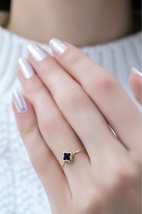انگشتر طلا زرد زنانه 14 عیار aytekgold - کد 888013084