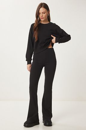 ست گرمکن مشکی زنانه پلی استر Lovelyİstanbul - کد 888023044