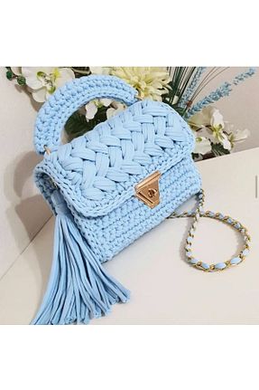 کیف دستی آبی ابعاد کوچک Handmade - کد 888032334