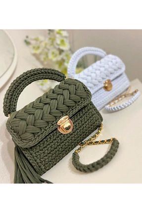 کیف دستی خاکی ابعاد کوچک Handmade - کد 888032303