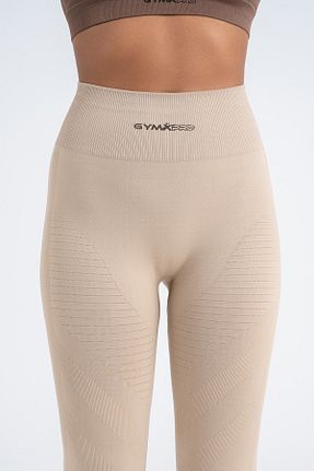 ساق شلواری اسپرت بژ زنانه بلند gymxprofit - کد 888504375