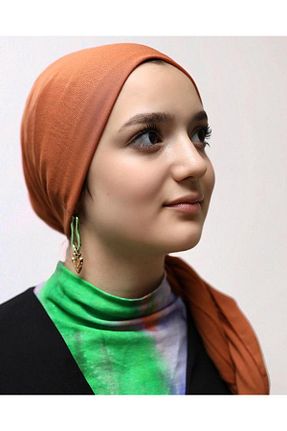 شال بژ زنانه کرپ KK Foulard & Scarf - کد 888118270