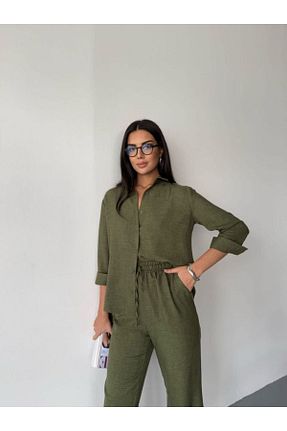 ست بالاتنه و پائین تنه خاکی زنانه بافتنی jennyfer garment - کد 888117164