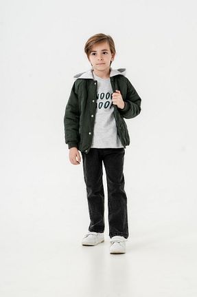 ست بالاتنه و پائین تنه خاکی بچه گانه پنبه ای Lucy Kids - کد 888310124