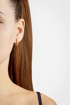 گوشواره نقره زرد زنانه 925 عیار So Chic - کد 888122501