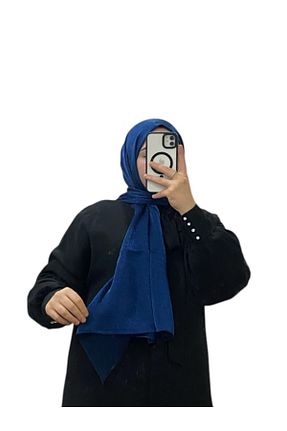 شال آبی زنانه پنبه پلی استر Emproyal - کد 888137609