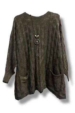 بلوز قهوه ای زنانه رگولار Butik - کد 888135962
