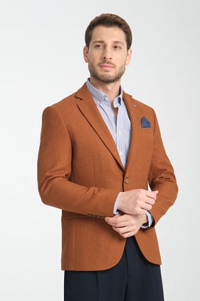 کت بلیزر زرد مردانه بافتنی Frappoli - کد 886582194
