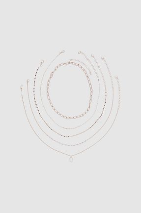 گردنبند جواهر زرد زنانه آهن Stradivarius - کد 476017217