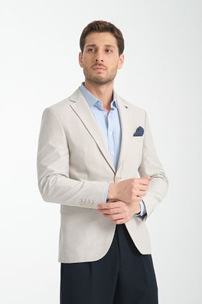 کت بلیزر طوسی مردانه پلی ویسکون Frappoli - کد 887681351