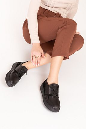 کفش کژوال مشکی زنانه چرم خالص Gondol - کد 888163518