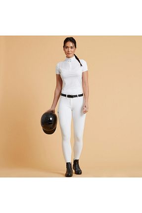 تیشرت اسپرت سفید زنانه تنگ / اسلیم Decathlon - کد 888157927