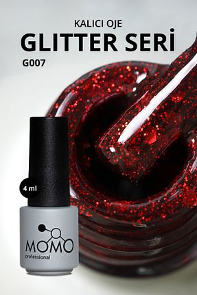 لاک ناخن دائمی قرمز MOMO professional - کد 274312951