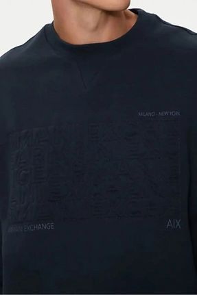 سوئیشرت سرمه ای مردانه رگولار Armani Exchange - کد 888599297