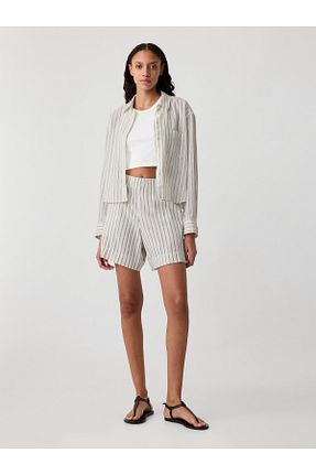 شلوارک و برمودا سفید زنانه رگولار GAP - کد 832800880