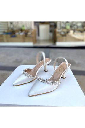 کفش مجلسی بژ زنانه چرم مصنوعی Gloriys Ayakkabı & Çanta - کد 864728086
