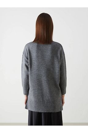 پلیور طوسی زنانه ساده LC Waikiki - کد 888218824