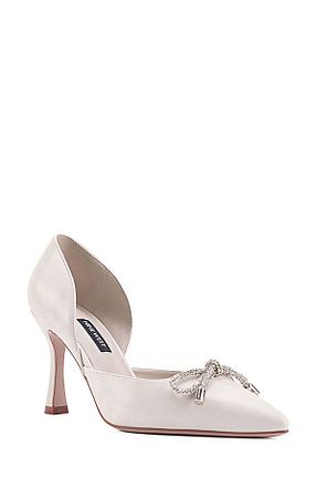 کفش مجلسی سفید زنانه پاشنه نازک Nine West - کد 790440789