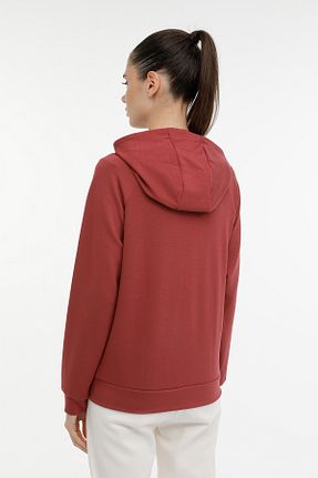 سوئیشرت زرشکی زنانه ساده Lumberjack - کد 776747635
