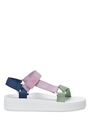 صندل رنگی زنانه پاشنه تخت Nine West - کد 310855755