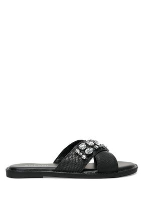دمپائی مشکی زنانه پارچه ای Nine West - کد 313370884