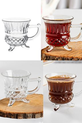 فنجان چای سفید شیشه Porsima - کد 888291529