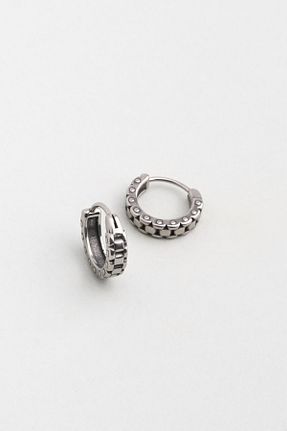 گوشواره نقره متالیک مردانه 925 عیار So Chic - کد 888326717