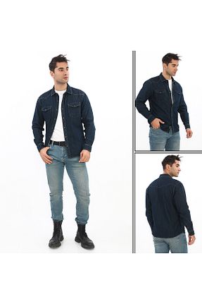 پیراهن خاکی مردانه رگولار MAGNUM JEANS DENİM - کد 888332370