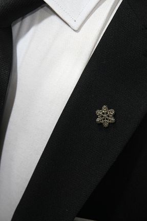 سنجاق یقه طوسی پلی استر Elegante Cravatte - کد 888344695