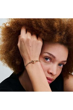 دستبند نقره بژ زنانه 925 عیار Pandora - کد 813645301