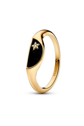 انگشتر نقره مشکی زنانه زیرکن Pandora - کد 831441599