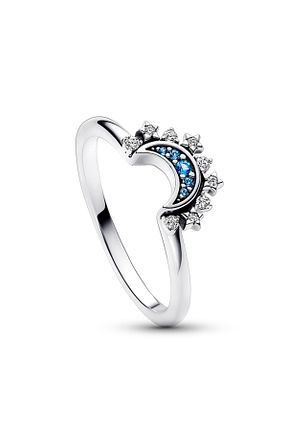 انگشتر نقره آبی زنانه 925 عیار Pandora - کد 720903819