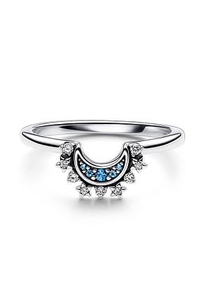 انگشتر نقره آبی زنانه 925 عیار Pandora - کد 720903819
