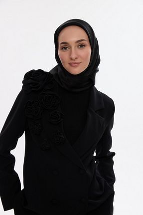 روسری مشکی پنبه پلی استر MİRSOY SCARF - کد 888367404