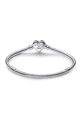 دستبند نقره نارنجی زنانه 925 عیار Pandora - کد 688618686