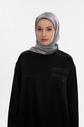 روسری سرمه ای پنبه پلی استر MİRSOY SCARF - کد 888367382