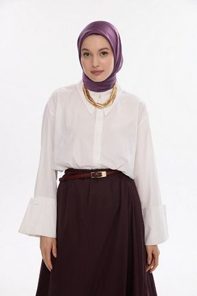 روسری سرمه ای پنبه پلی استر MİRSOY SCARF - کد 888367409